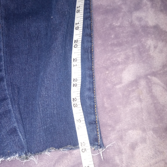 No Boundaries Dark Blue High Rise Denim Jeans Size 7 Pre-owned In Good Condition - Picture 10 of 16